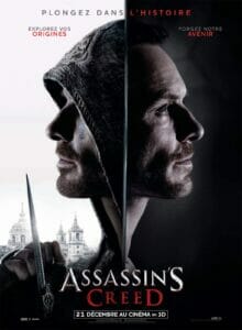 Affiche de Assassins creed avec Michael Fassbender