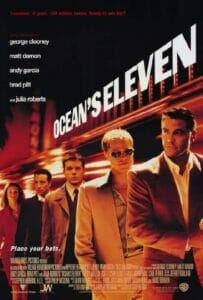 a movie poster for ocean's eleven.