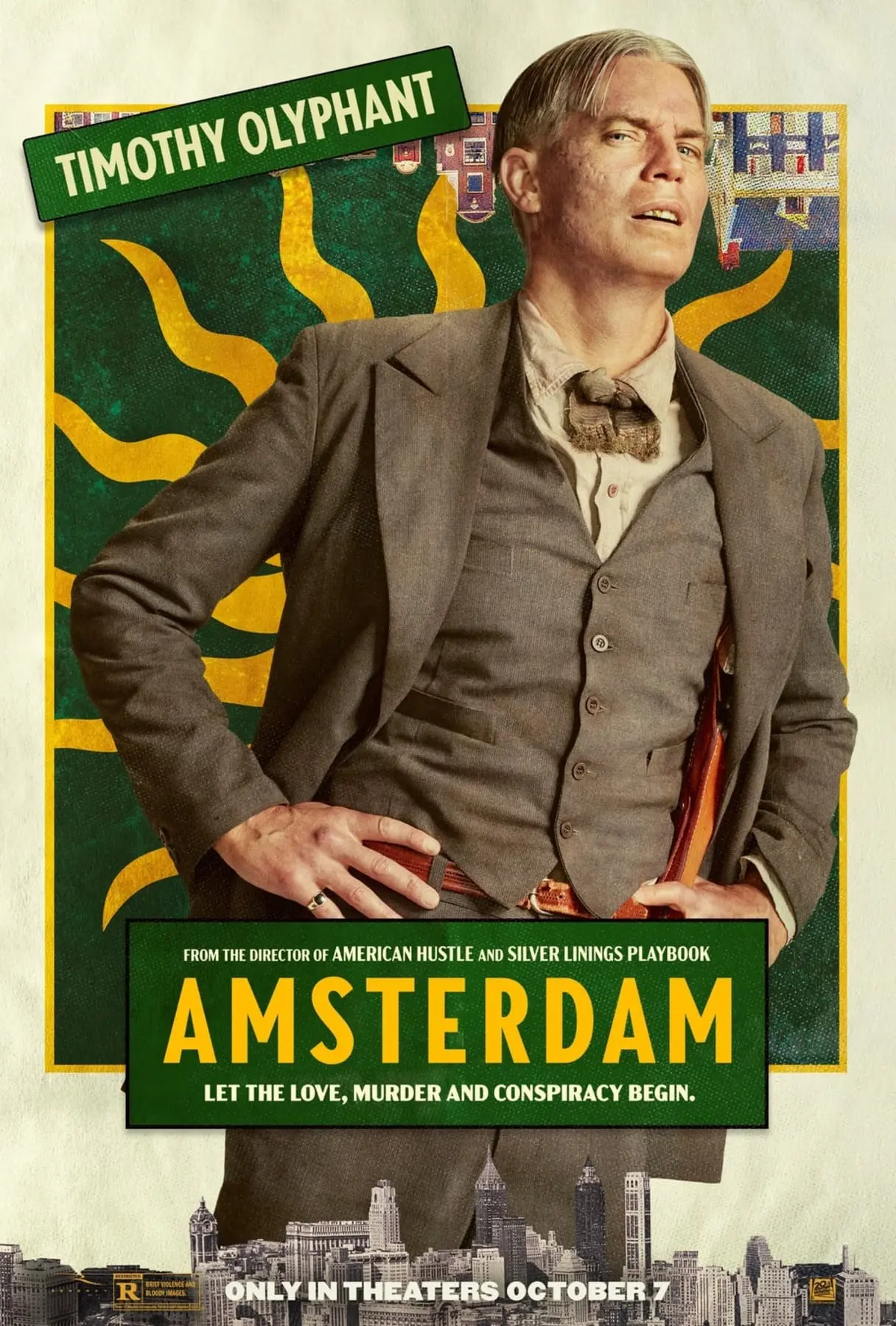 Affiche du film Amsterdam, doublage de timothy Olyphant